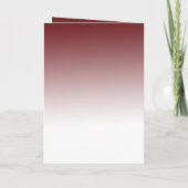 Red White Gold Inspirational Christmas Tree カード (裏面)