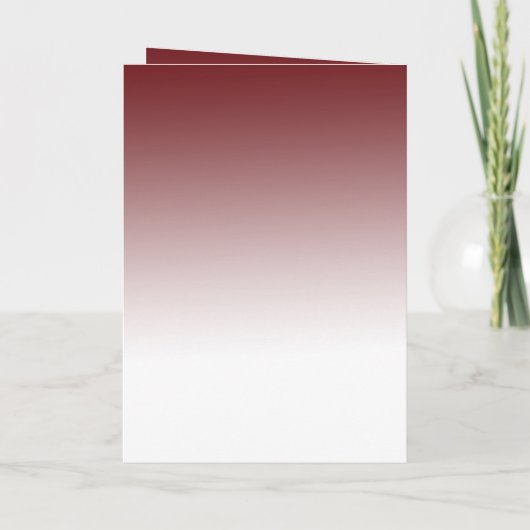 Red White Gold Inspirational Christmas Tree カード (裏面)