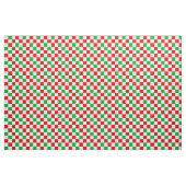 Red White Green Checkered Pattern Design  ファブリック (ヤード)