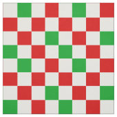 Red White Green Checkered Pattern Design  ファブリック (見本)