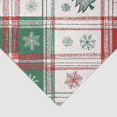 RED WHITE GREEN CHRISTMAS PLAID PATTERN 薄葉紙 (詳細)