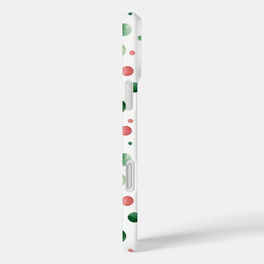 Red White Green Dots Christmas Case-Mate iPhoneケース (裏面 / 右)