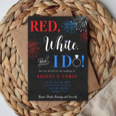 Red White & I Do 4th of July Wedding RSV 出欠カード
