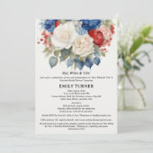 Red White & I Do 7月4日ブライダルシャワー 招待状 (スタンド正面)