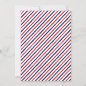Red White & I Do 7月4日 ウェディングインビテーション 招待状 (裏面)