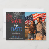 Red White & I Do Save the Date 招待状 (正面)