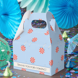 Red & White Lollipop Pattern Favor Box フェイバーボックス