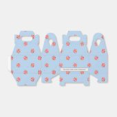 Red & White Lollipop Pattern Favor Box フェイバーボックス (折り畳みなし)