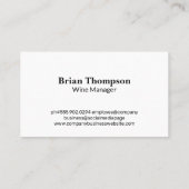 Red White Paint | Wine Bottles Logo 名刺 (裏面)