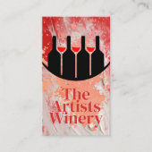 Red White Paint | Wine Bottles Logo 名刺 (正面)
