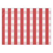 Red & White Pattern Tablecloth for Stylish Dining  テーブルクロス (正面(横))
