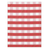 Red & White Pattern Tablecloth for Stylish Dining  テーブルクロス (正面)