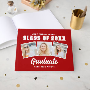 Red White Photo Class of 2026 Graduation ゲストブック
