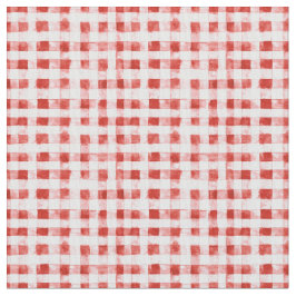 Red White Plaid Stripes  ファブリック