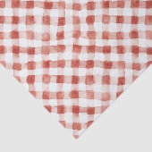 Red White Plaid Stripes Christmas 薄葉紙 (詳細)