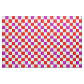 Red White Purple Checkered Pattern Design  ファブリック (ファットクウォーター)