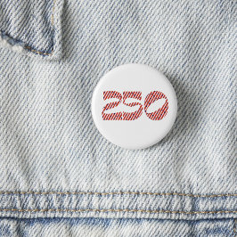 Red White Stripe Blue Stars America 250 Birthday 缶バッジ