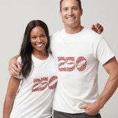 Red White Stripe Blue Stars America 250 Birthday Tシャツ