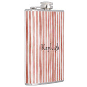 Red White Stripes Christmas フラスク (右)