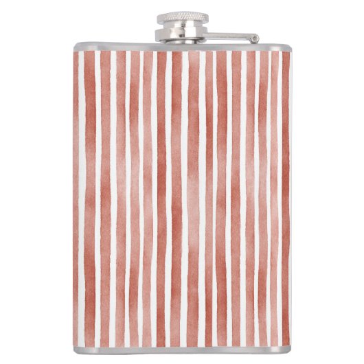 Red White Stripes Christmas フラスク (裏面)