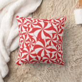 Red & White Stripped Candy Cane Decorative Pillow クッション (ブランケット)
