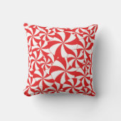 Red & White Stripped Candy Cane Decorative Pillow クッション (正面)