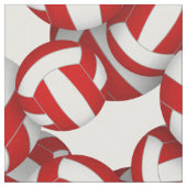 red white team colors volleyballs scalable pattern ファブリック (クローズアップ)