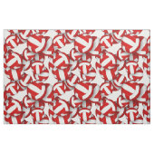red white team colors volleyballs scalable pattern ファブリック (ファットクウォーター)