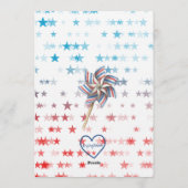 Red, White, & Two, 2nd Birthday 招待状 (裏面)