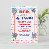 Red, White, & Two, 2nd Birthday 招待状 (スタンド正面)
