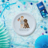 Red White Two - One All American Boy Paper Plates ペーパープレート (パーティー)