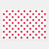 Red & White Wrapping Paper Sheets ラッピングペーパーシート (正面)