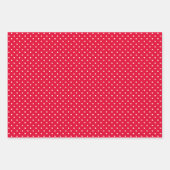 Red & White Wrapping Paper Sheets ラッピングペーパーシート (正面3)