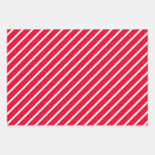 Red & White Wrapping Paper Sheets ラッピングペーパーシート (正面2)