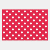 Red & White Wrapping Paper Sheets ラッピングペーパーシート (正面)