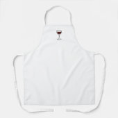 Red Wine Glass エプロン (正面)