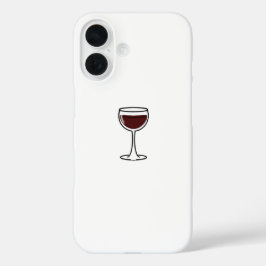 Red Wine Glass iPhone 16ケース