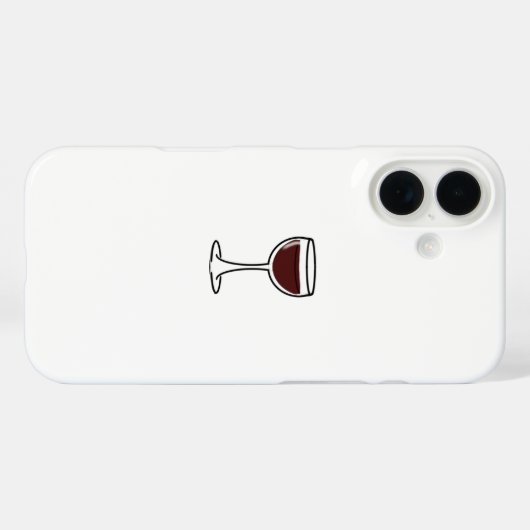 Red Wine Glass Case-Mate iPhoneケース (裏面 (横))