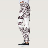 Red Wine Mandala Leggings レギンス (左)
