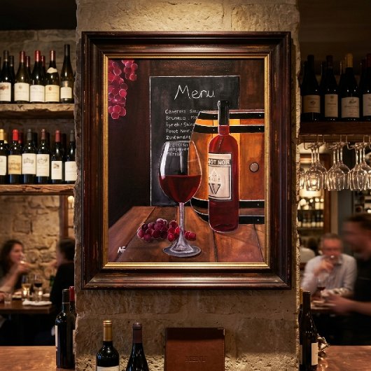 Red Wine Painting by Alfred Fox キャンバスプリント