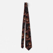 Red Wine Painting by Alfred Fox ネクタイ (裏面)