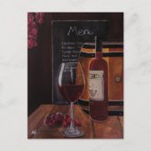 Red Wine Painting by Alfred Fox ポストカード (正面)