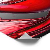 Red Wine Pour Art ポスター (角)