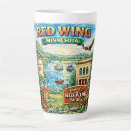 Red Wing, Minnesota Souvenir Gift Latte Mug カフェラテマグ