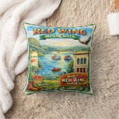 Red Wing, Minnesota Souvenir Gift Pillow クッション (ブランケット)