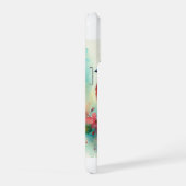 Red Winged Finch 251024AREF121 - Watercolor iPhoneケース (右側面)