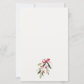 Red Winter Sleigh Advice For Mum To Be Baby Shower (裏面)