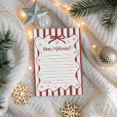 Red Winter Time Capsule Card 招待状