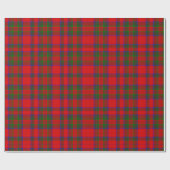 Red Wool Tartan ラッピングペーパー (フラット)