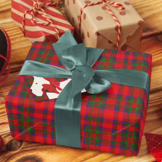 Red Wool Tartan ラッピングペーパー